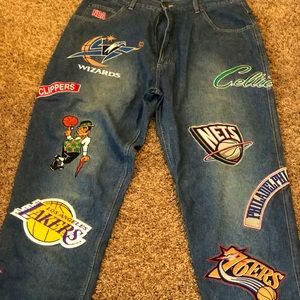 Nba patch jeans size 34